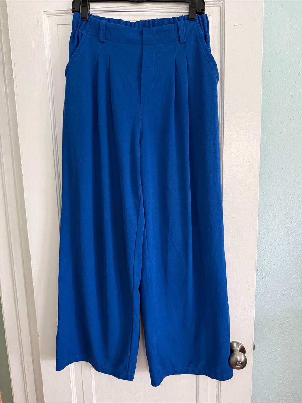 HALARA Wide Leg Pants in Deep Sapphire Blue